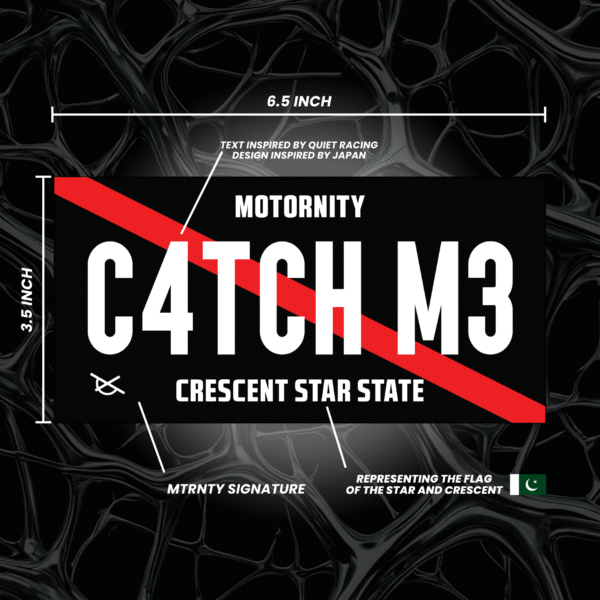 C4TCH M3 License Plate