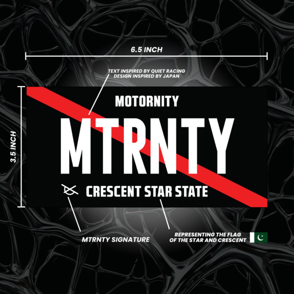 MTRNTY License Plate