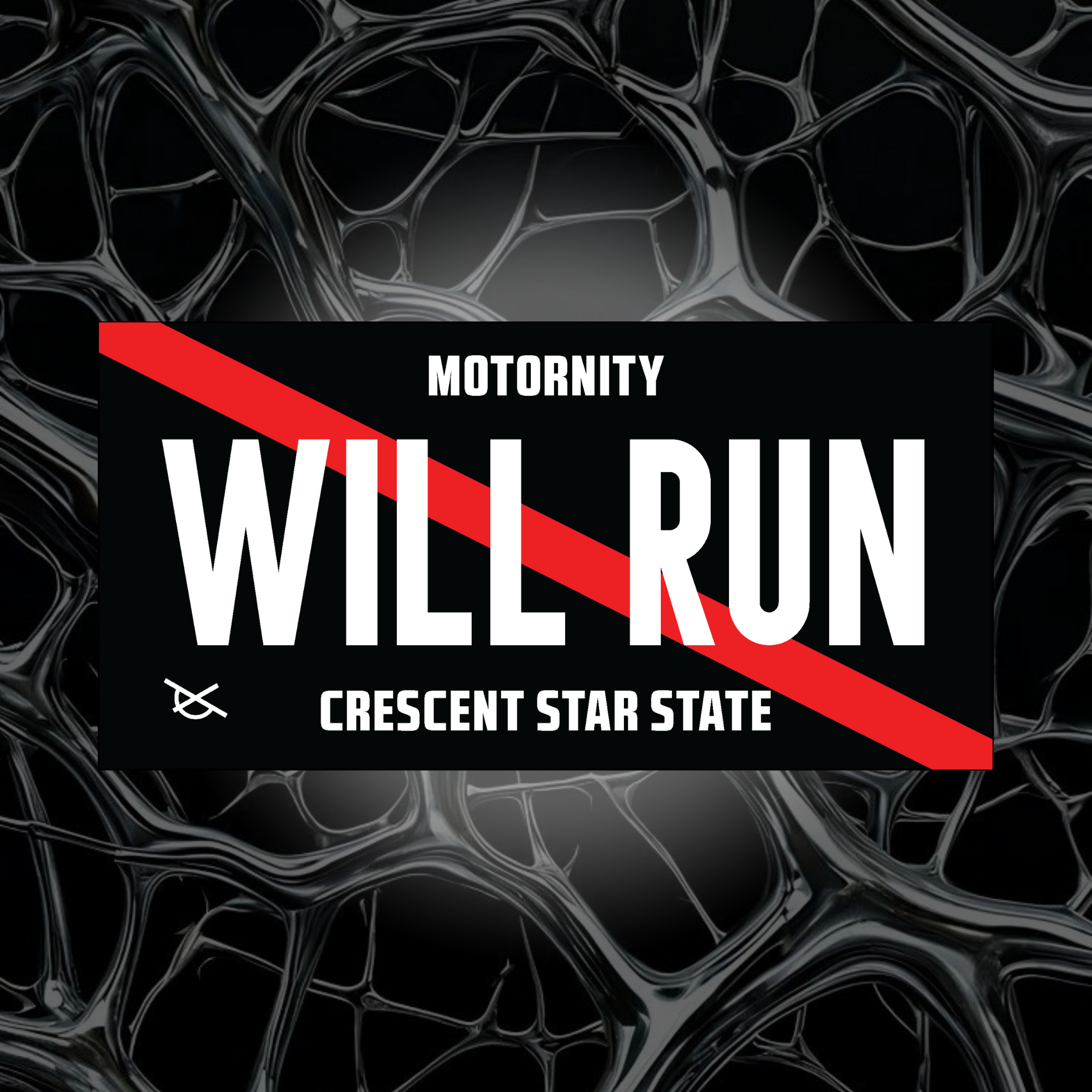 WILL RUN License Plate