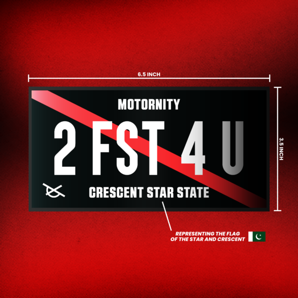 2 FST 4 U License Plate