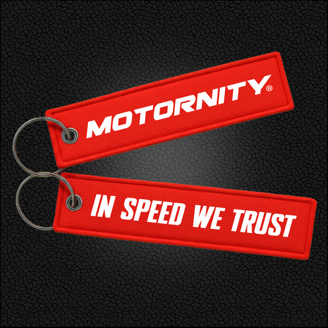 In Speed We Trust Jet Tag (Red)