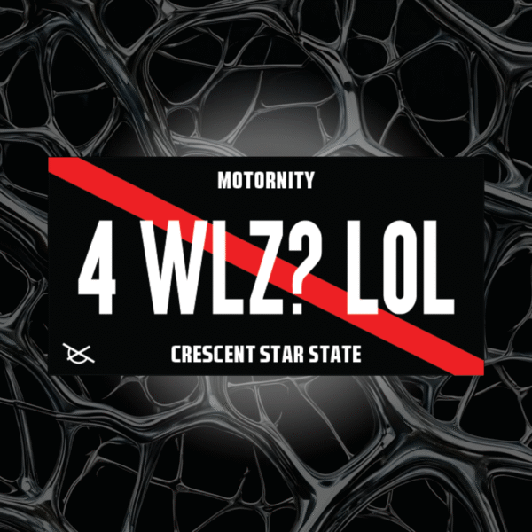 4 Wheels? License Plate