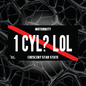 1 Cylinder? License Plate