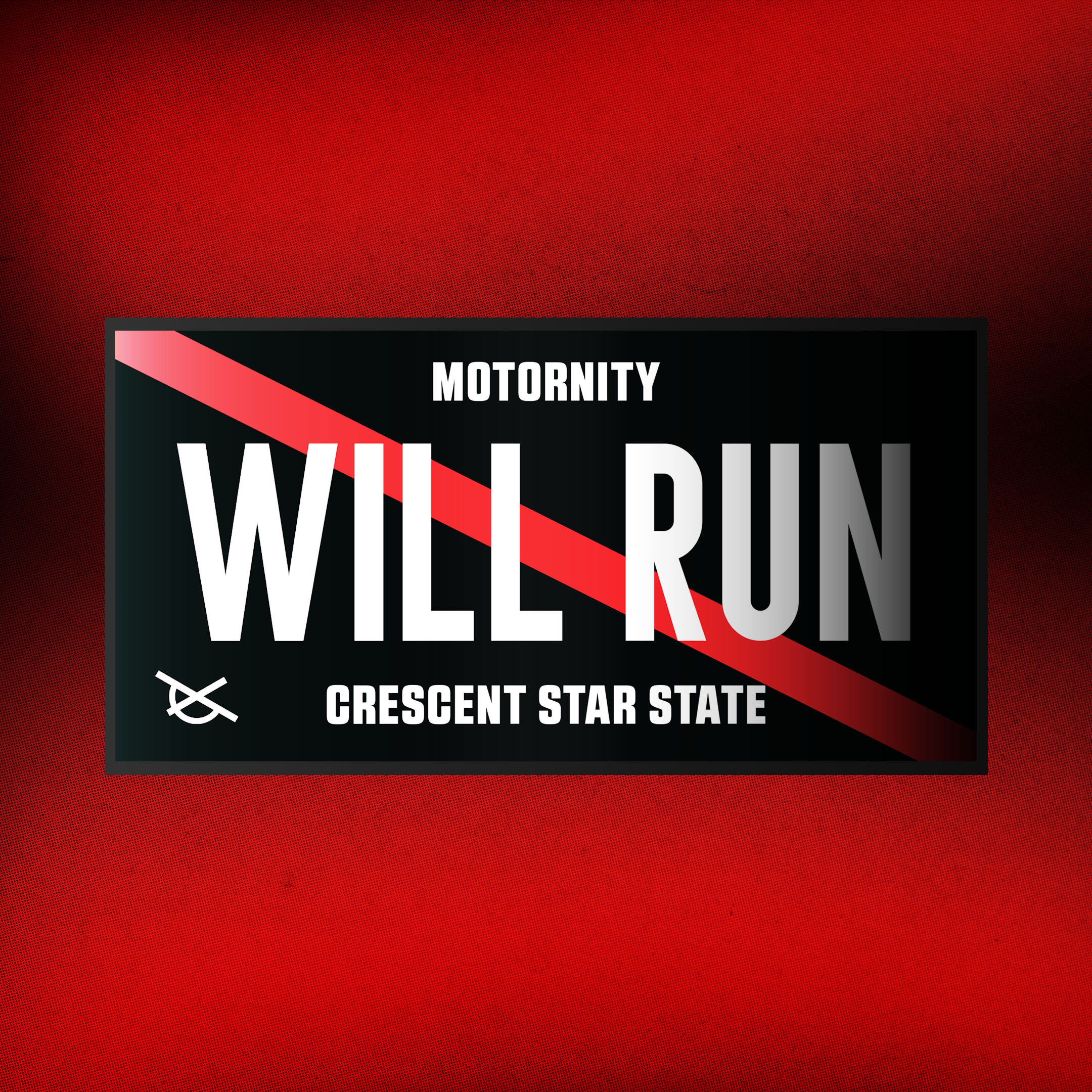 WILL RUN License Plate